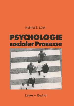 Psychologie sozialer Prozesse: Eine Einführung in das Selbststudium der Sozialpsychologie de Helmut Lück