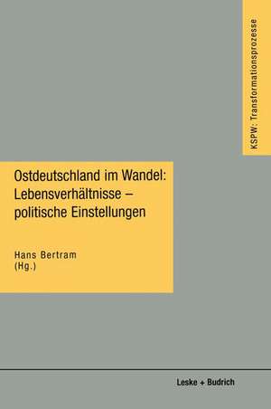 Ostdeutschland im Wandel: Lebensverhältnisse — politische Einstellungen de Hans Bertram