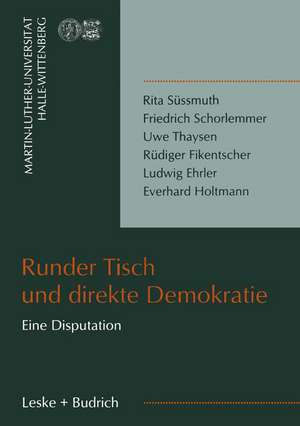 Runder Tisch und direkte Demokratie de Gunnar Berg