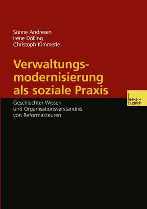 Verwaltungsmodernisierung als soziale Praxis: Geschlechter-Wissen und Organisationsverständnis von Reformakteuren de Sünne Andresen