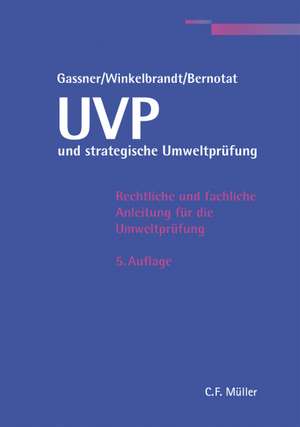 UVP und strategische Umweltprüfung de Erich Gassner