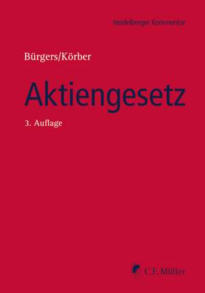 Aktiengesetz de Tobias Bürgers