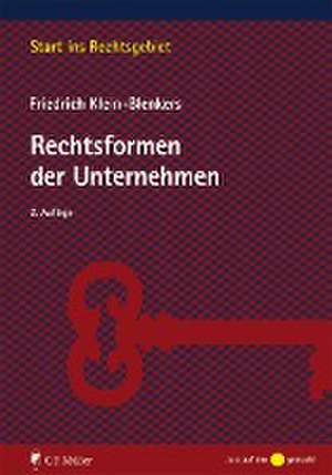 Rechtsformen der Unternehmen de Friedrich Klein-Blenkers