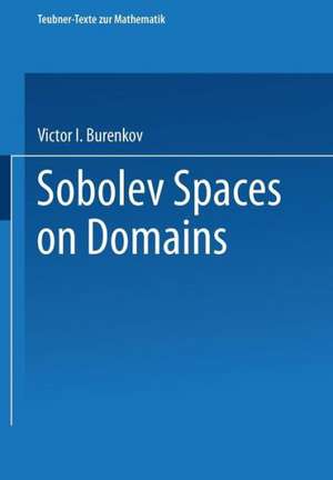 Sobolev Spaces on Domains de Victor I. Burenkov