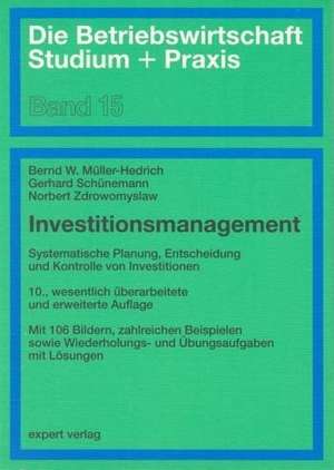 Investitionsmanagement de Bernd W. Müller-Hedrich