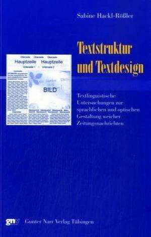 Textstruktur und Textdesign de Sabine Hackl-Rößler