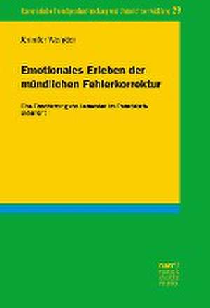 Emotionales Erleben der mündlichen Fehlerkorrektur de Jennifer Wengler