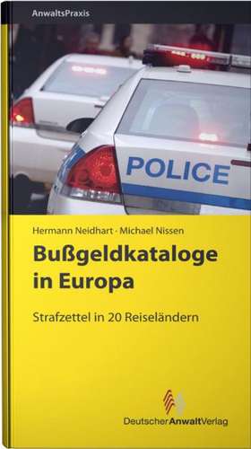 Bußgeldkataloge in Europa de Hermann Neidhart