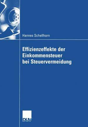 Effizienzeffekte der Einkommensteuer bei Steuervermeidung de Hannes Schellhorn