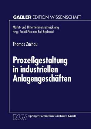 Prozeßgestaltung in industriellen Anlagengeschäften de Thomas Zachau