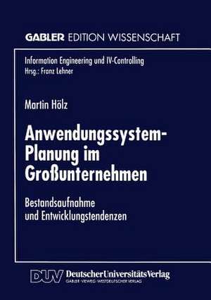 Anwendungssystem-Planung im Großunternehmen: Bestandsaufnahme und Entwicklungstendenzen de Martin Hölz