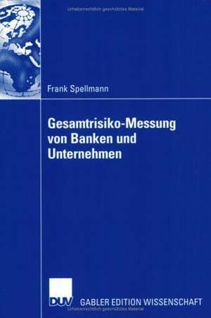 Gesamtrisiko-Messung von Banken und Unternehmen de Frank Spellmann