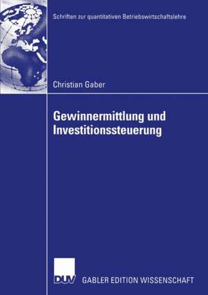 Gewinnermittlung und Investitionssteuerung de Christian Gaber