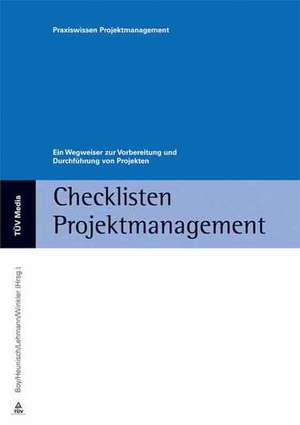 Checklisten Projektmanagement de Jacques Boy