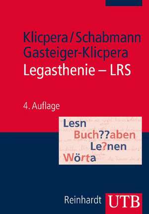 Legasthenie - LRS de Christian Klicpera