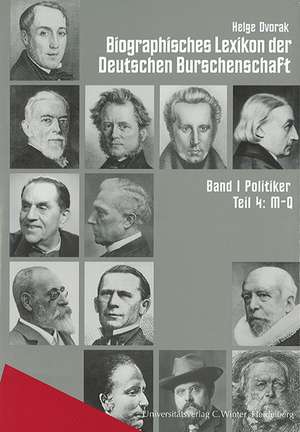 Biographisches Lexikon der Deutschen Burschenschaft 1. Politiker de Helge Dvorak