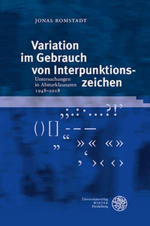 Variation im Gebrauch von Interpunktionszeichen de Jonas Romstadt