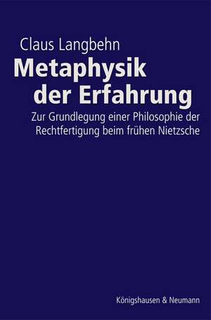 Metaphysik der Erfahrung de Claus Langbehn