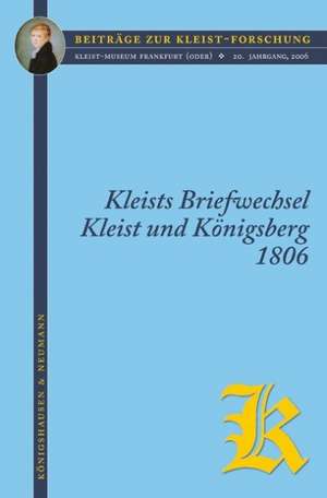 Kleists Briefwechsel de Lothar Jordan