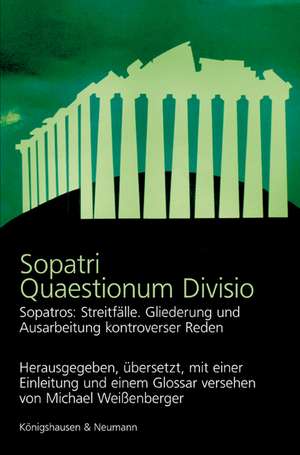 Sopatri Quaestionum Divisio de Michael Weißenberger