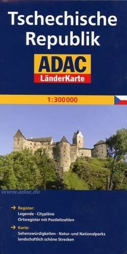 ADAC LänderKarte Tschechische Republik 1 : 300 000