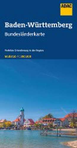 ADAC BundesländerKarte Deutschland Blatt 11 Baden-Württemberg 1:300 000