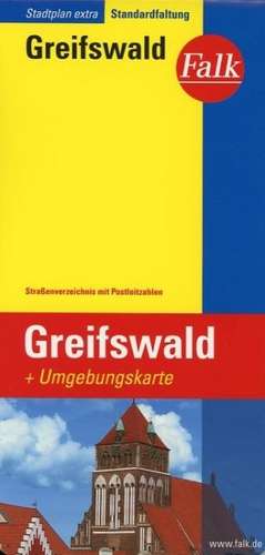 Falk Stadtplan Extra Standardfaltung Greifswald 1:15 000