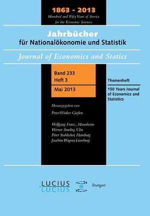 150 Years Journal of Economics and Statistics de Peter Winker