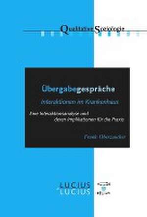 Übergabegespräche de Frank Oberzaucher