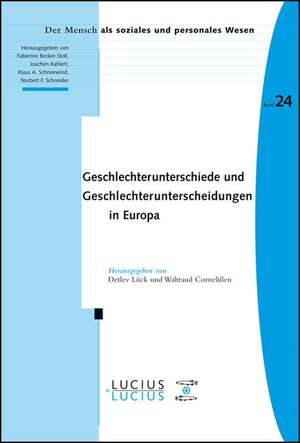 Geschlechterunterschiede und Geschlechterunterscheidungen in Europa de Waltraud Cornelißen