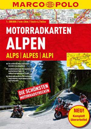 MARCO POLO Motorrad-Karten Alpen 1 : 300 000