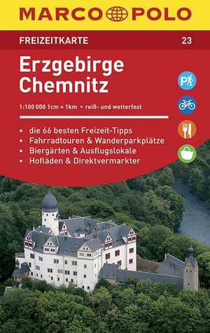 MARCO POLO Freizeitkarte 23 Erzgebirge, Chemnitz