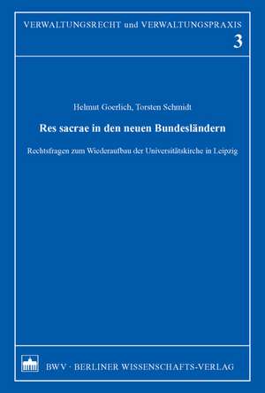 Res Sacrae in den neuen Bundesländern de Helmut Goerlich