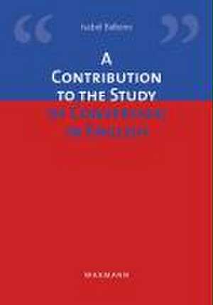 A Contribution to the Study of Conversion in English de Maria Isabel Balteiro