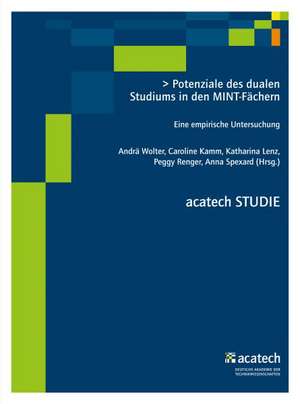 Potenziale des dualen Studiums in den MINT-Fächern de Andrä Wolter