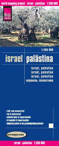 Reise Know-How Landkarte Israel, Palästina / Israel, Palestine 1:250.000 de Reise Know-How Verlag Peter Rump