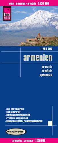 Reise Know-How Landkarte Armenien / Armenia (1:250.000) de Reise Know-How Verlag Peter Rump