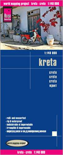 Reise Know-How Landkarte Kreta / Crete (1:140.000) de Reise Know-How Verlag Peter Rump