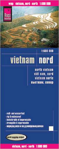 Reise Know-How Landkarte Vietnam Nord 1 : 600.000 de Reise Know-How Verlag Peter Rump