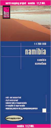 Reise Know-How Landkarte Namibia 1 : 1.200.000 de Reise Know-How Verlag Peter Rump