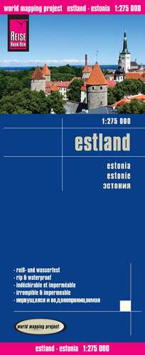 Reise Know-How Landkarte Estland 1 : 275.000 de Reise Know-How Verlag Peter Rump