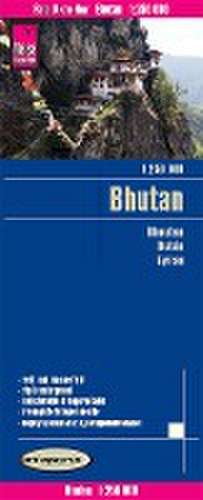 Reise Know-How Landkarte Bhutan 1 : 250.000 de Reise Know-How Verlag Peter Rump