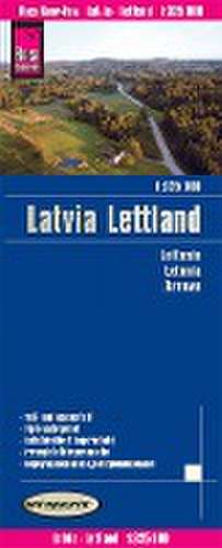 Reise Know-How Landkarte Lettland / Latvia 1:325.000 de Reise Know-How Verlag Peter Rump