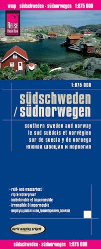 Reise Know-How Landkarte Südschweden, Südnorwegen 1:875.000 de Reise Know-How Verlag Peter Rump