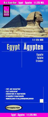 Reise Know-How Landkarte Ägypten (1:1.125.000) de Reise Know-How Verlag Peter Rump