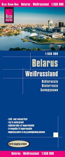 Reise Know-How Landkarte Weißrussland / Belarus (1:550.000) de Reise Know-How Verlag