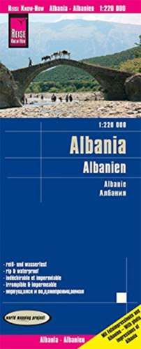 Reise Know-How Landkarte Albanien / Albania (1:220.000) de Reise Know-How Verlag Peter Rump