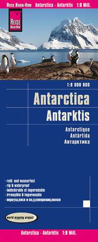 Reise Know-How Landkarte Antarktis / Antarctica 1:8.000.000 de Reise Know-How Verlag Peter Rump