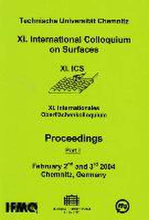 International Colloquium on Surfaces (11.) de M. Dietzsch