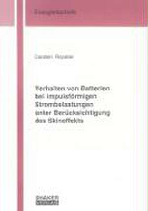 Verhalten von Batterien bei impulsförmigen Strombelastungen unter Berücksichtigung des Skineffekts de Carsten Ropeter